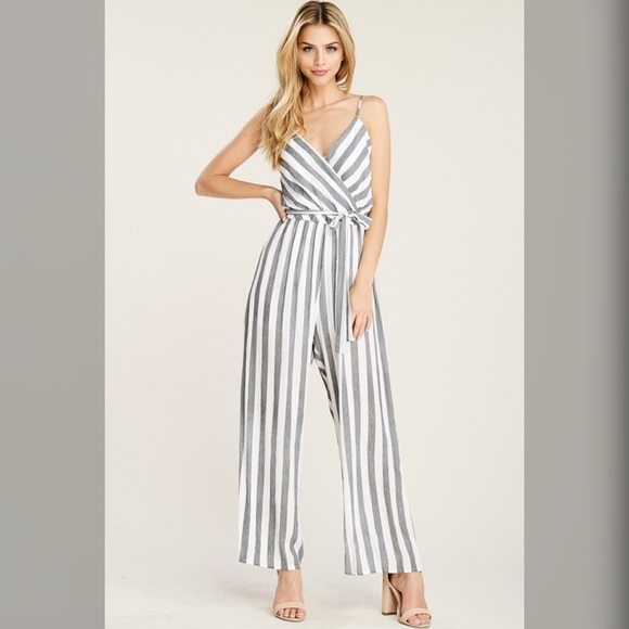 LAST 1!  🌹 Classic Beauty! Surplice Jumpsuit! - Picture 2 of 3